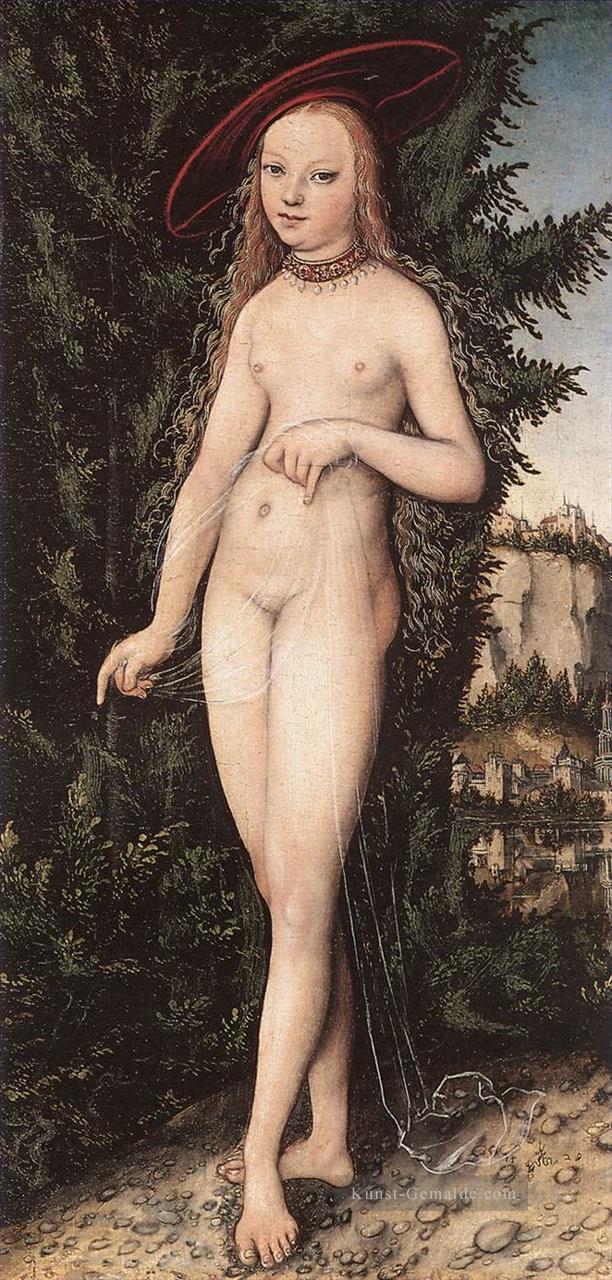 Venus Standing In einer Landschaft Lucas Cranach der Ältere Ölgemälde